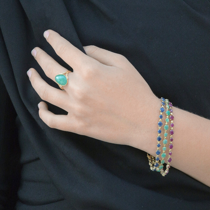Amadora Bracelet - Natural Emerald