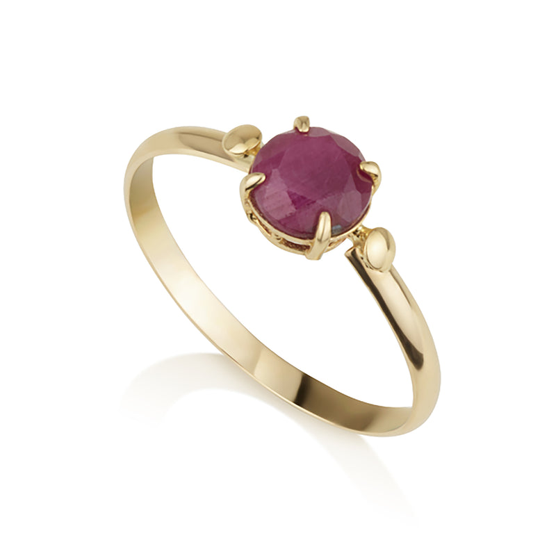 Ring Round - Natural Ruby