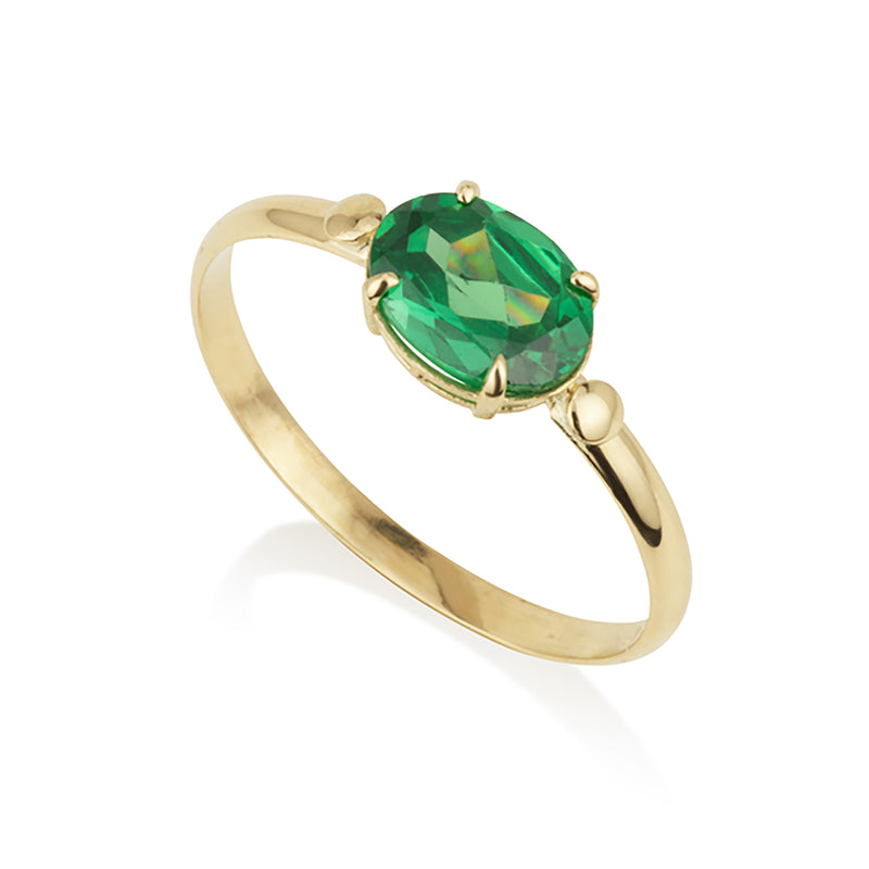 Oval Ring - Emerald Spinel