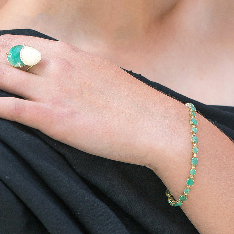 Amadora Bracelet - Natural Emerald