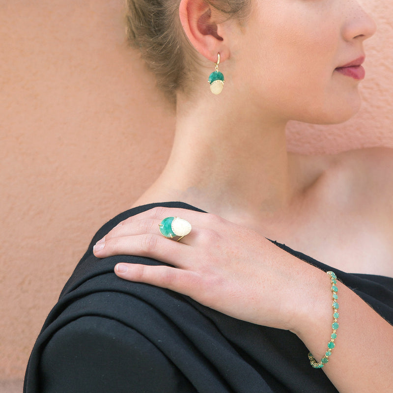 Amadora Bracelet - Natural Emerald