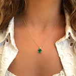 Patrizia Oval Necklace - Emerald Spinel