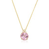 Patrizia Round Necklace - Pink Spinel