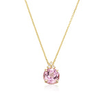 Patrizia Round Necklace - Pink Spinel