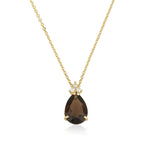 Patrizia Drop Necklace - Smoky