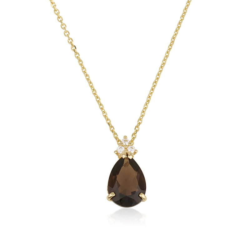 Patrizia Drop Necklace - Smoky