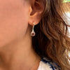 Patrizia Round Earrings - Morganite Spinel