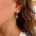 Patrizia Round Earrings - Morganite Spinel