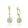 Vitalia Earrings - Blue Topaz