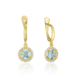 Vitalia Earrings - Blue Topaz