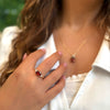 Patrizia Oval  Ring - Garnet C.z.