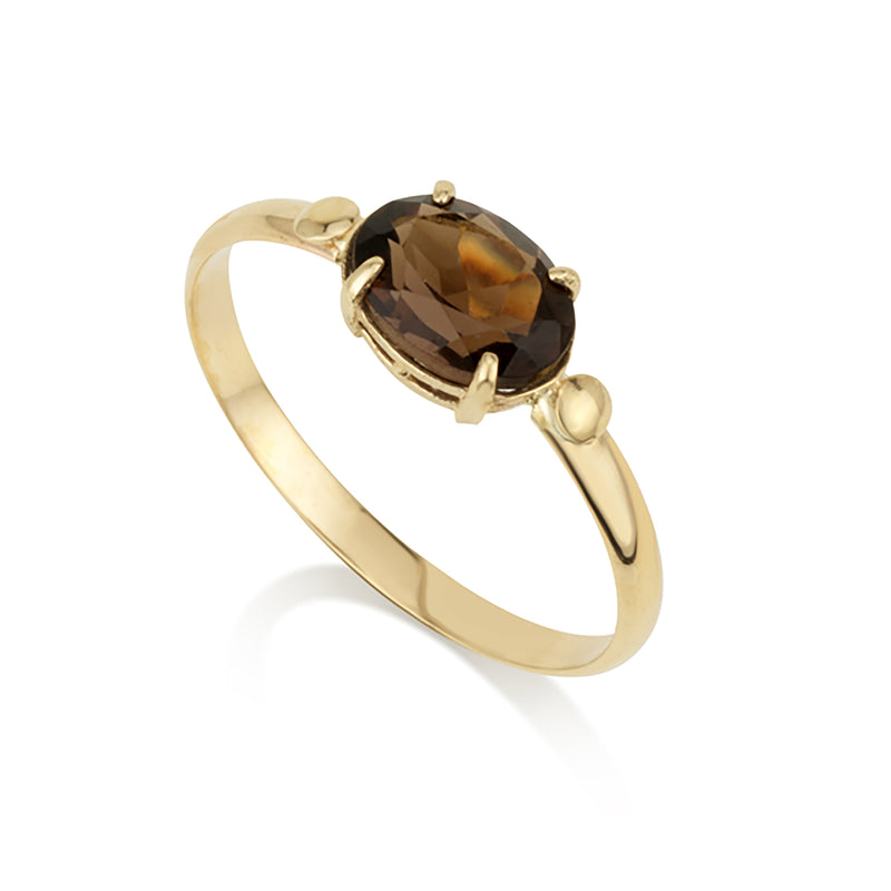 Oval Ring - Smoky