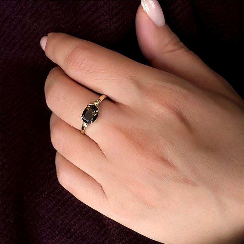 Oval Ring - Smoky