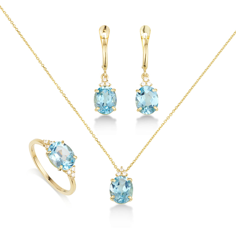 Patrizia Oval  Ring - Blue Topaz