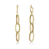 Earrings - Oval Cross Hanging
