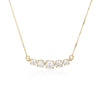 Necklace Sparkling - Five zircon stones