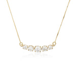 Necklace Sparkling - Five zircon stones