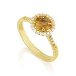 Vitalia - Round Ring Citrine