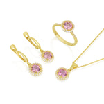 Vitalia - Round Ring Pink spinel