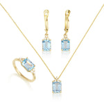 Patrizia Rectangle Ring - Blue Topaz