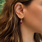 Patrizia Oval  Earrings - Natural Ruby