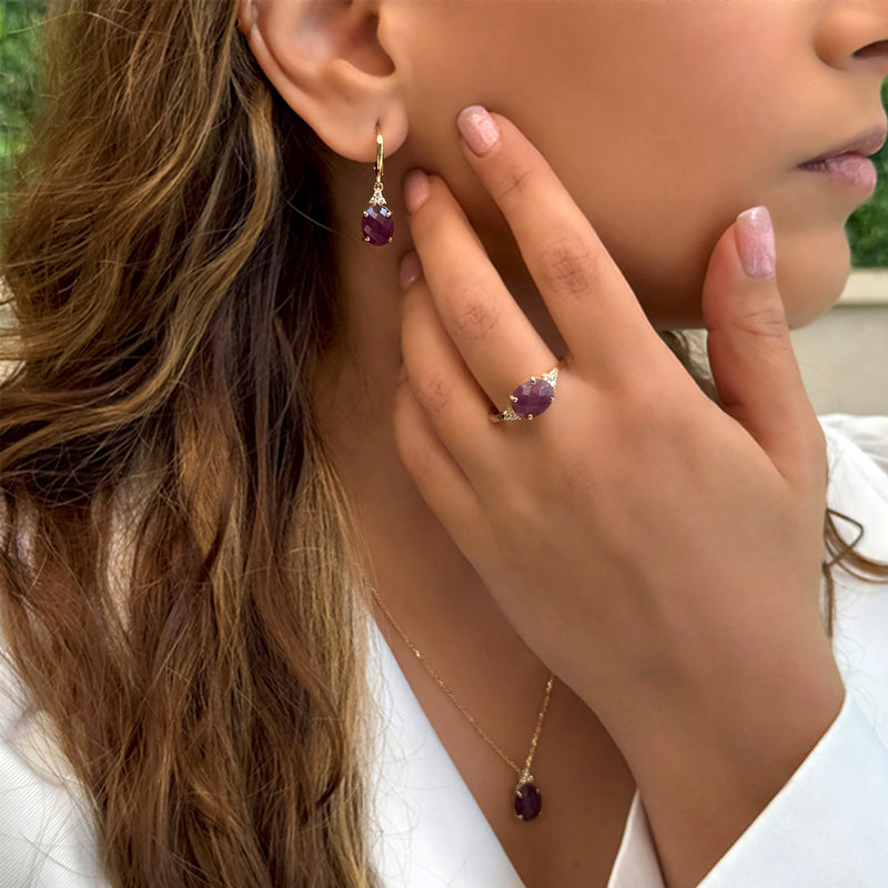 Patrizia Oval  Ring - Natural Ruby
