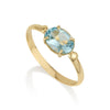 Oval Ring - Blue Topaz