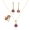 Jolanda Small Earrings - Amethyst