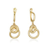 Earrings - Round Cross Hanging