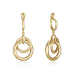 Earrings - Round Cross Hanging