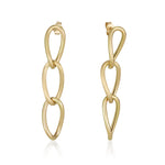 Earrings - Oval Cross Hanging