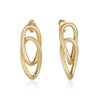 Earrings - Oval Cross Studs