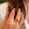 Oval Ring - Citrine