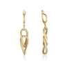 Earrings - Oval Cross Hanging