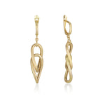 Earrings - Oval Cross Hanging