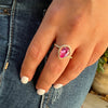 Vitalia - Drop Ring Pink spinel