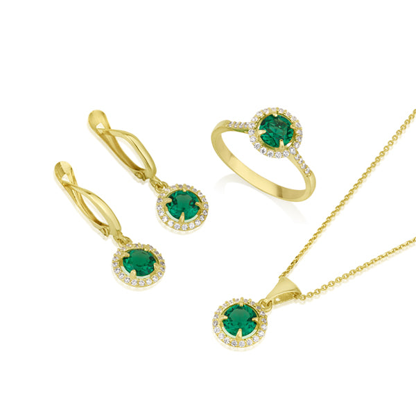 Vitalia - Round Ring Emerald spinel