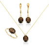 Patrizia Oval Earrings - Smoky
