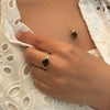 Patrizia Oval  Ring - Smoky