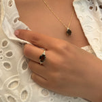 Patrizia Oval  Ring - Smoky
