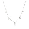 Necklace Sparkling - Five zircon stones