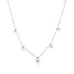 Necklace Sparkling - Five zircon stones