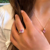 Patrizia Drop Ring - Pink Spinel