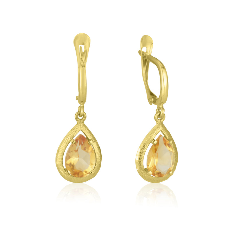 Paolina Earrings - Citrine