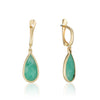 Vero Earrings - Natural Emerald