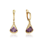 Jolanda Small Earrings - Amethyst
