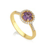 Vitalia - Round Ring Amethyst