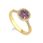 Vitalia - Round Ring Amethyst