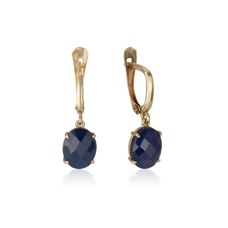 Santino Earrings - Natural Sapphire