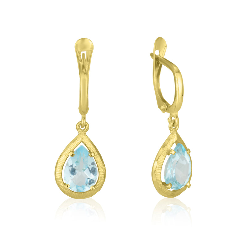 Paolina Earrings - Blue Topaz